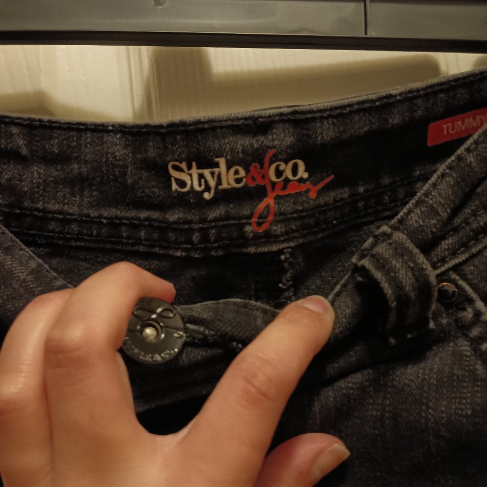 Tummy Control Dark Jeans